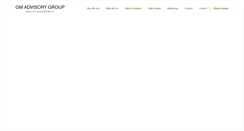 Desktop Screenshot of gmadvisorygroup.com